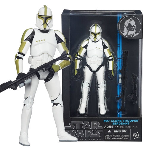 Star Wars The Black Series Clone Trooper Sergeant 6" Action Figure Model No Box 